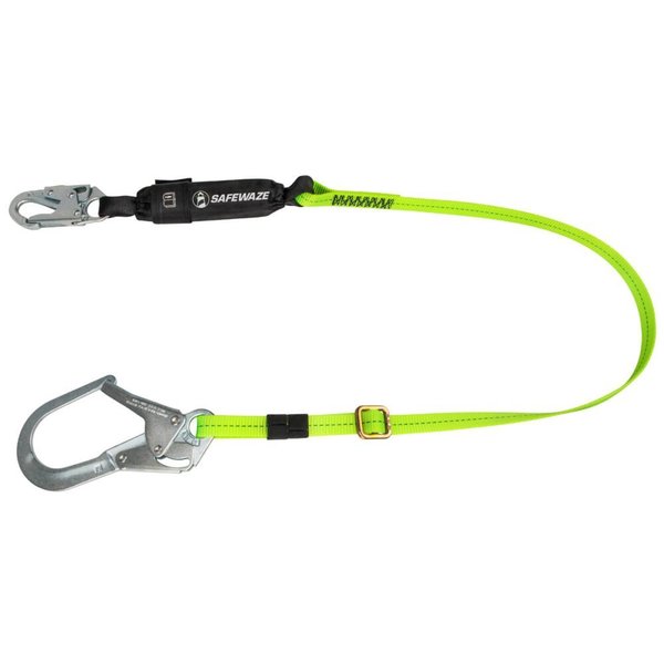 PRO 4'-6 Adjustable Energy Absorbing Lanyard: Rebar Hook