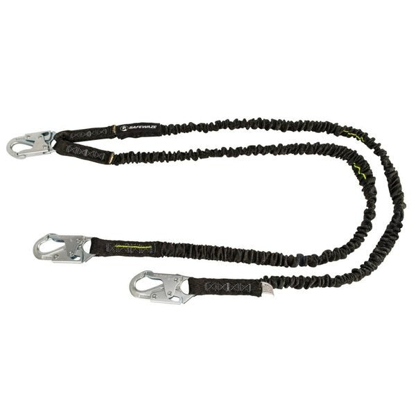 PRO 6' Internal Energy Absorbing Lanyard: Dual Leg, Snap Hooks