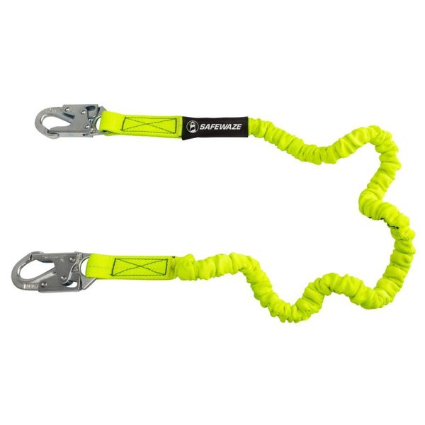 PRO 6' Stretch Internal Energy Absorbing Lanyard: Snap Hooks