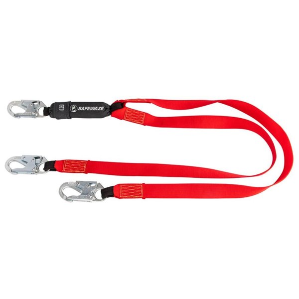Welding 6' Energy Absorbing Lanyard: Dual Leg, Snap Hooks