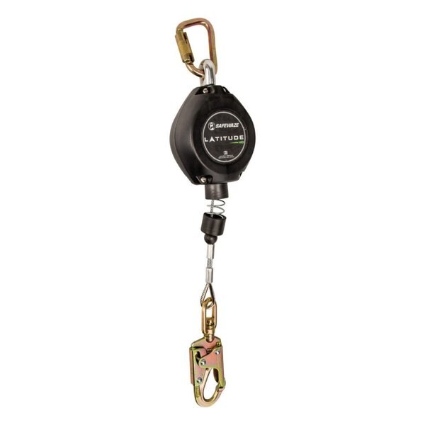 Latitude HD 11' Cable Single Leg SRL: Carabiner, Snap hook
