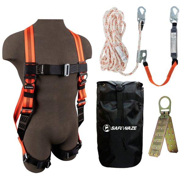 Roofer's Fall Protection Kit, Size: Universal