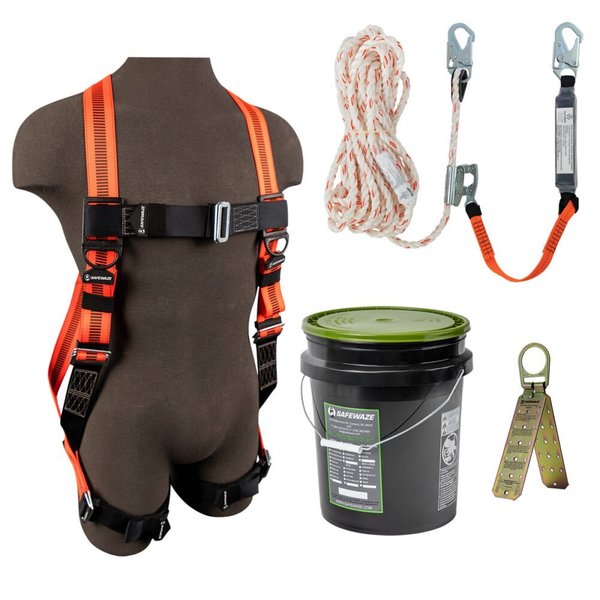 Roofer's Fall Protection Kit, Size: Universal