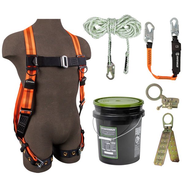 Roofer's Fall Protection Kit, Size: Universal