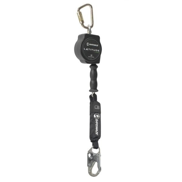 Latitude HD 10' Single Cable SRL: Carabiner, Snap Hook