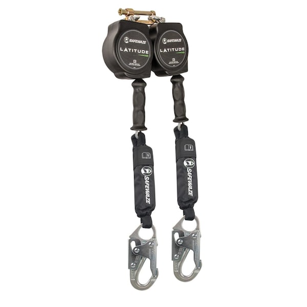 Latitude HD 10' Dual Cable SRL: SW-9012 BWB, Snap Hooks