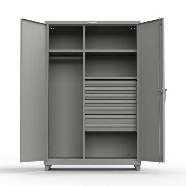 14 ga. Industrial Bin Cabinet with 3 Shelves 36 inW x 24 inD x 75 inH