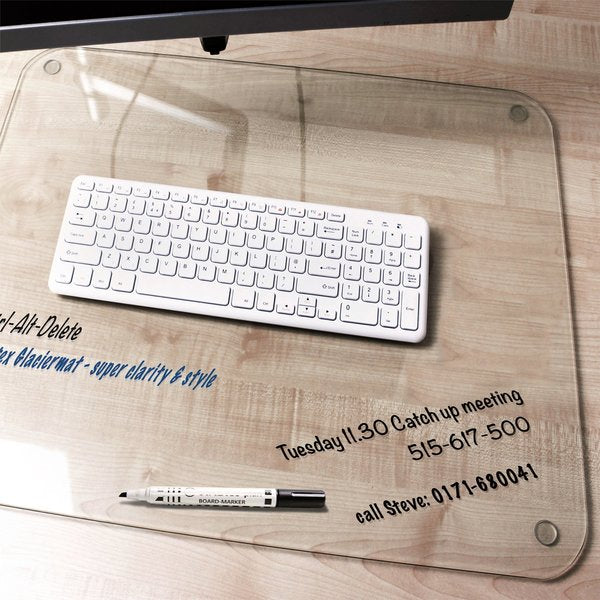 Glacier Glass Mat, Desk Pad, 19