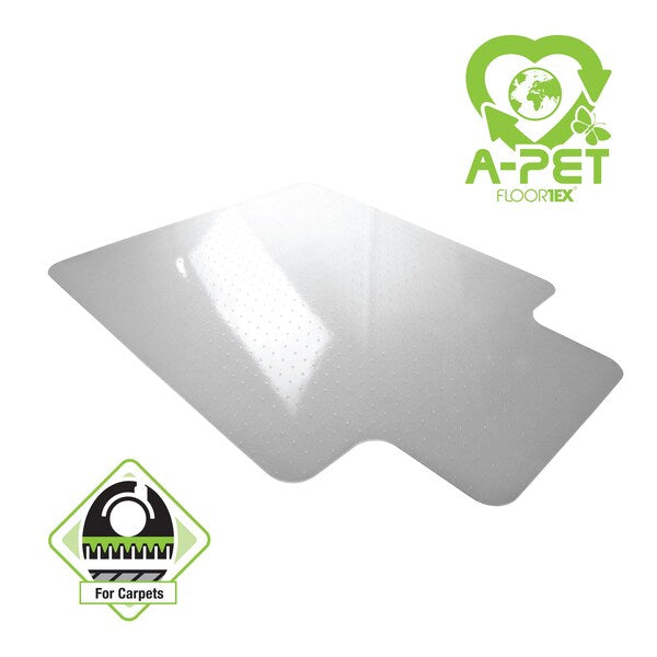 Advantagemat Plus APET Chair Mat  - Low/Standard Pile Carpet. Lipped 36 x 48