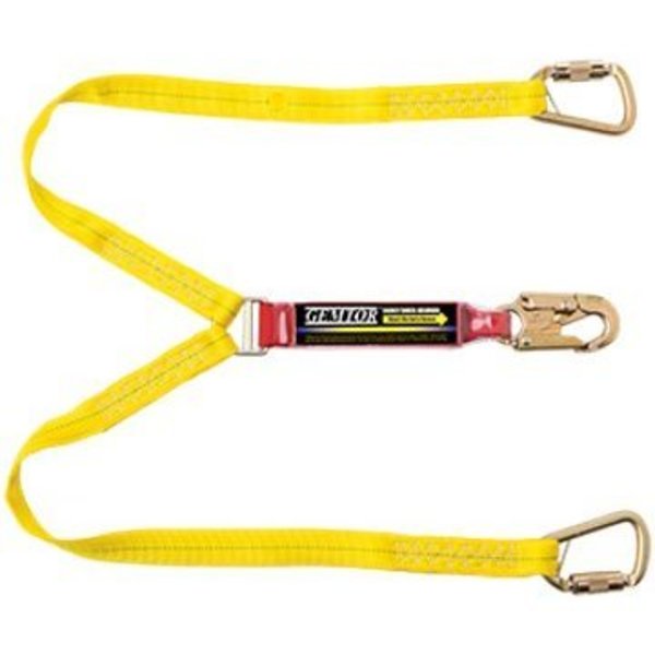 6 ft.L Tie-Back Sp Lanyard, 100 perc Tie-Off