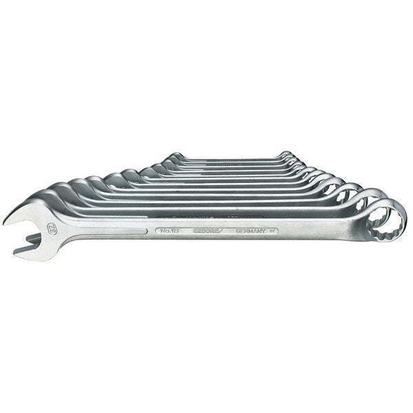 Combination Wrench Set, 12 pcs., 10-32mm, SAE or Metric: Metric