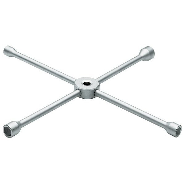 Wheel Wrench, 4-Way, 17 x 19 x 21 x 24