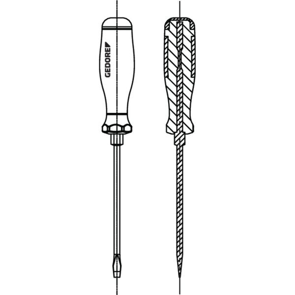Screwdriver, 3C, Striking Cap 12mm