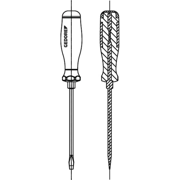 Screwdriver, 3C, Striking Cap 3.5mm