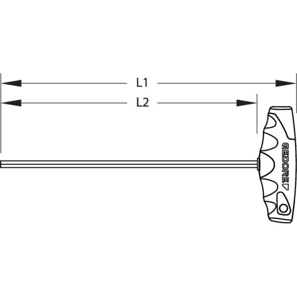 Hexagon Allen Key, 2C-T-Handle 4mm