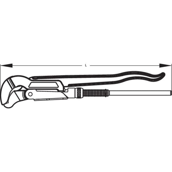 Pipe Wrench Eck-Schwede-Snap, 1.1/2