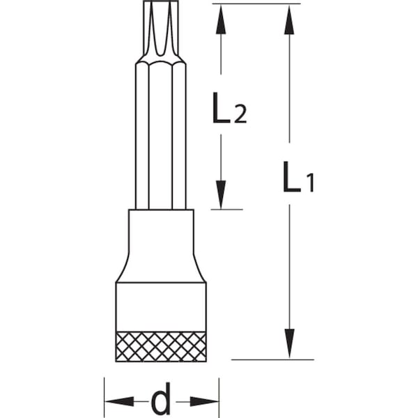 Screwdriver Bit Sock 1/2