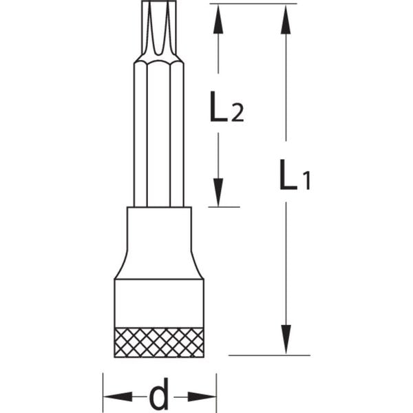 Screwdriver Bit Sock 1/2
