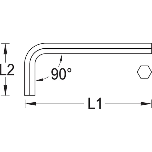 Hexagon Allen Key, 3/32