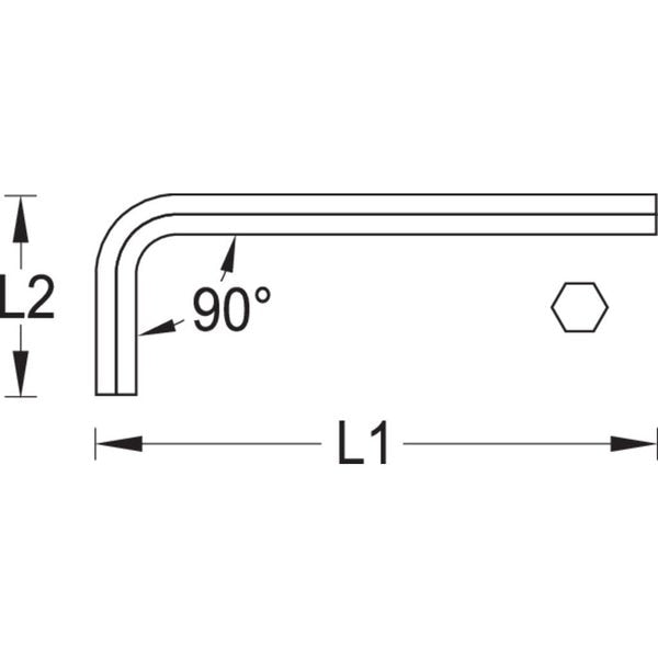 Hexagon Allen Key, Extra Long, 3mm