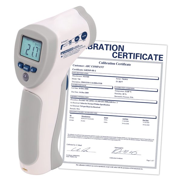 Food Service Infrared Thermometer, 8:1, 392Â°F (200Â°C) with NIST Calibration Certificate