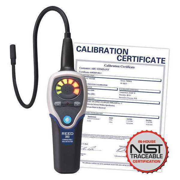 Combustible Gas Leak Detector, Low/High Sensitivity with NIST Calibration Certificate