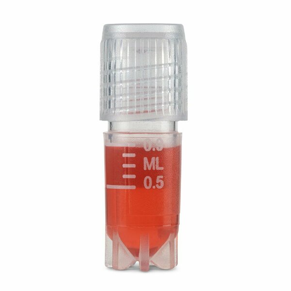 Diamond Essentials Cryogenic Vials, 1.0ml, Sterile, External Threads, Attached SC, CB, SS, PG, WS, 500PK