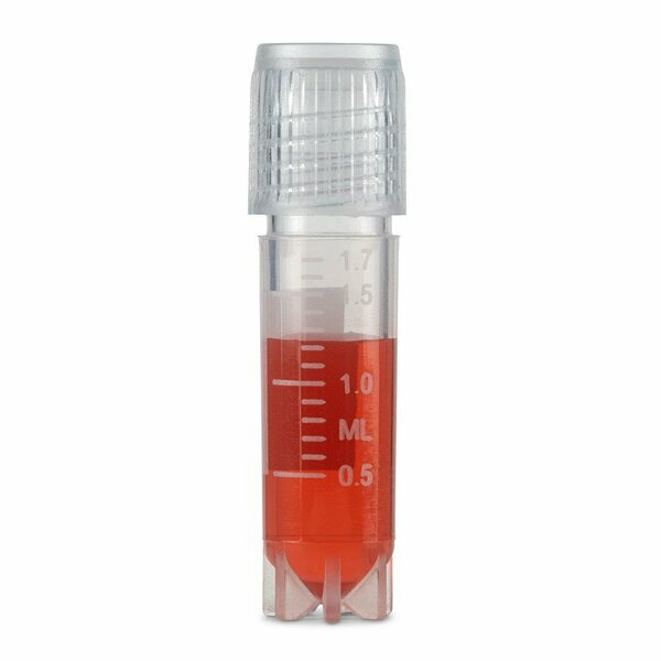 Diamond Essentials Cryogenic Vials, 2.0ml, Sterile, External Threads, Attached SC, CB, SS, PG, WS, 500PK
