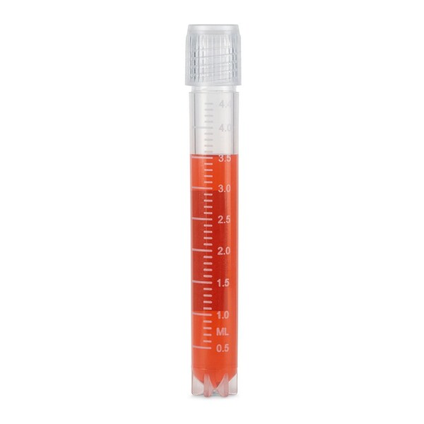 Diamond Essentials Cryogenic Vials, 5.0ml, Sterile, External Threads, Attached SC, CB, SS, PG, WS, 500PK