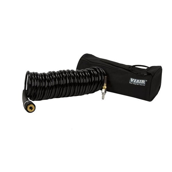 Extension Braided Black Coil Hose, Closed