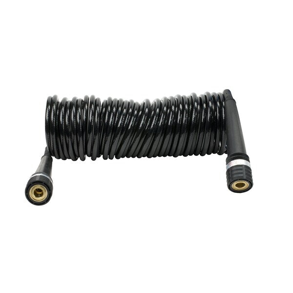 Coil Hose, PU, Inside braided, Quick Connec