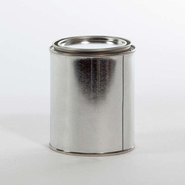 Tin Unlined Paint w/Plug, 1 pt.