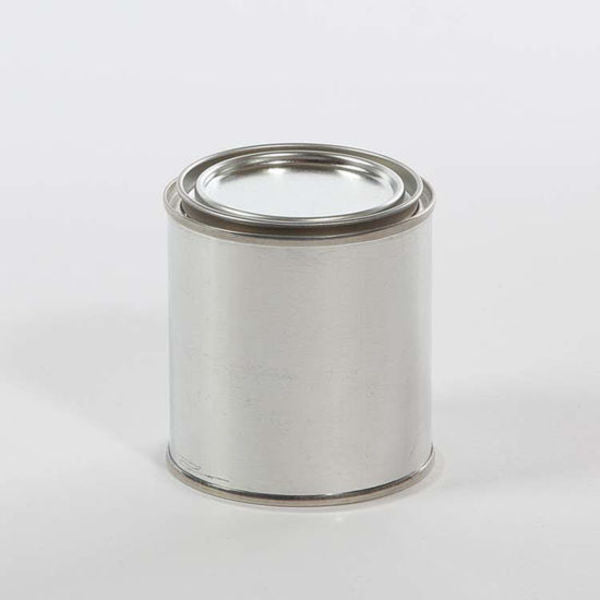 Tin Unlined Paint w/Plug, 1/2 pt.