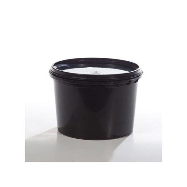 Open Head Pail, PP, Black, 38.5 oz.