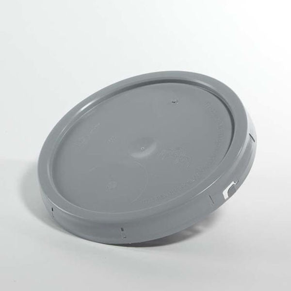 Cover, HDPE, Gray, 3.5-6 gal., Height: 1-7/16