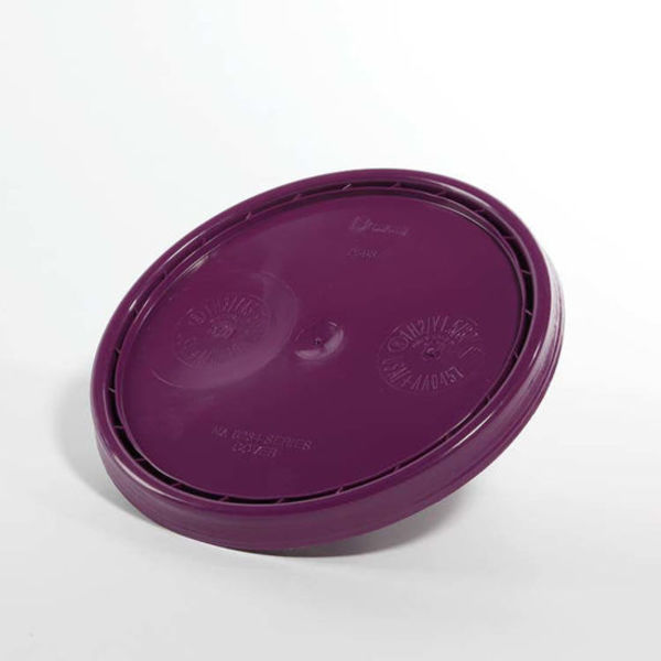 Cover, HDPE, Purple, 3.5-6 gal.