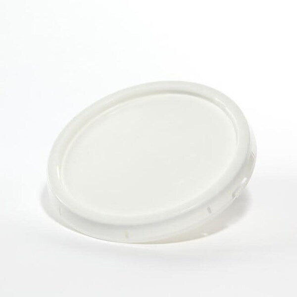 Cover, HDPE, White, 3.5-6 gal., Height: 1.3