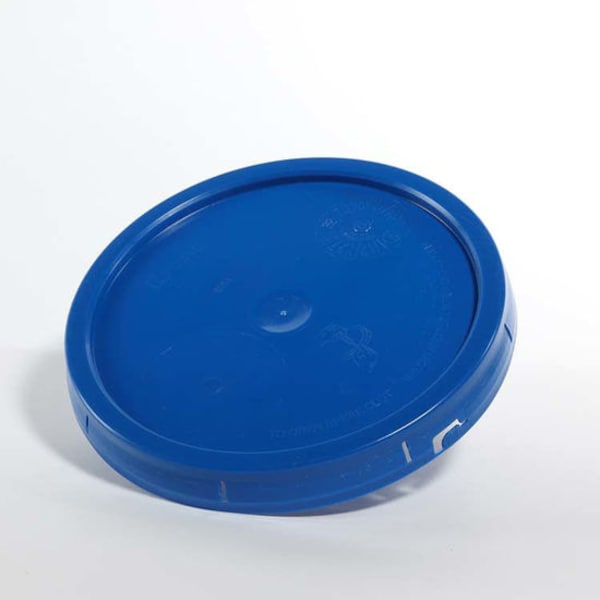 Cover, HDPE, Blue, 3.5-6 gal.