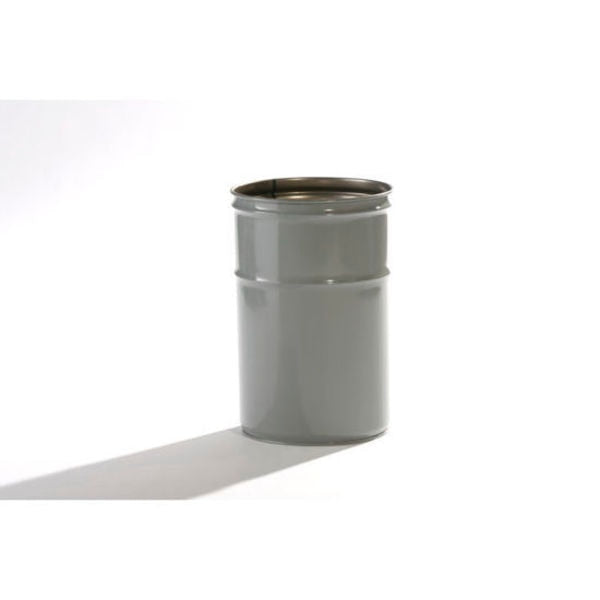Open Head Pail, Steel, Gray, 7 gal.