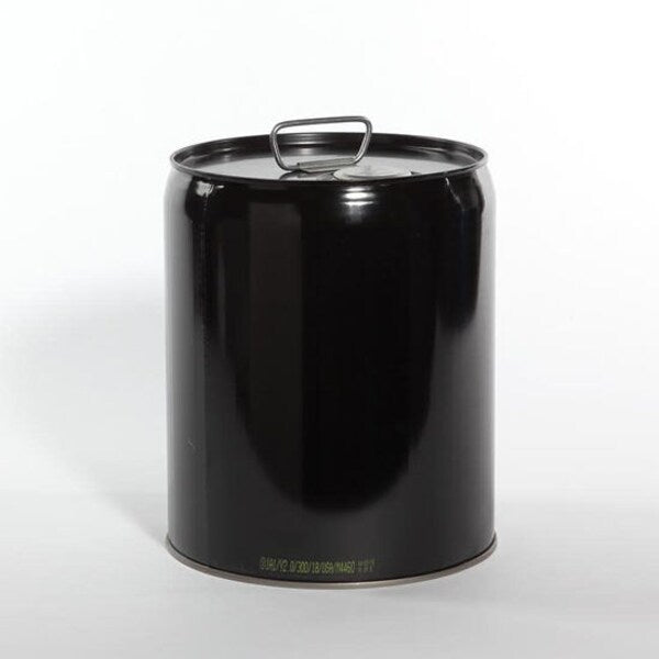Tight Head Pail, Steel, Black, 5 gal., UN Rating Liquid: Y2.0/300
