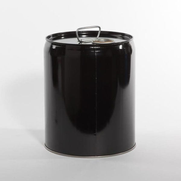 Tight Head Pail, Steel, Black, 5 gal., UN Rating Liquid: X1.6/300