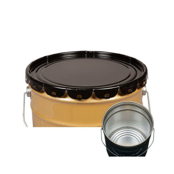 Cover, Steel, Black, 5 gal.