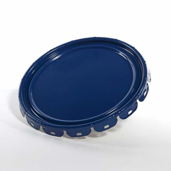 Cover, Steel, Blue, 5 gal., Includes: Flow In Gasket