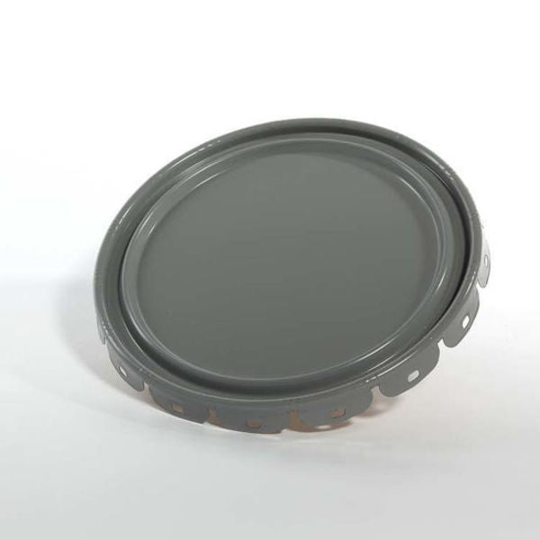 Cover, Steel, Gray, 5 gal., Type: Lug