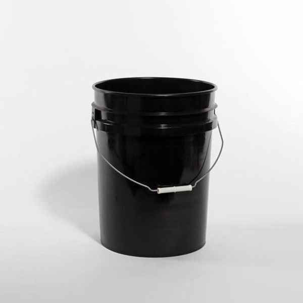 Open Pail Head, 20L, HDPE, Black