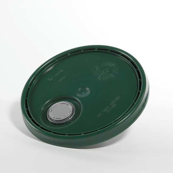 Cover, HDPE, Green, 3.5-6 gal.
