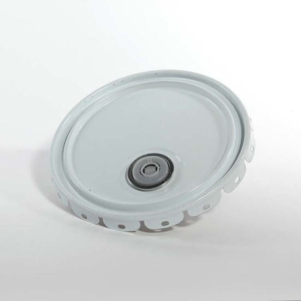 Cover, Steel, White, 5 gal.