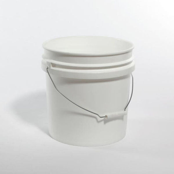Open Head Pail, HDPE, White, 4.25 gal.