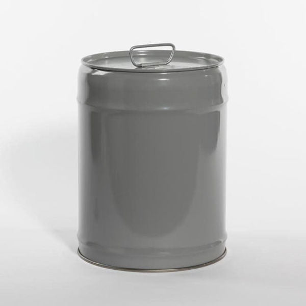 Tight Head Pail, Steel, Gray, 5 gal., UN Rating Liquid: Y1.7/100