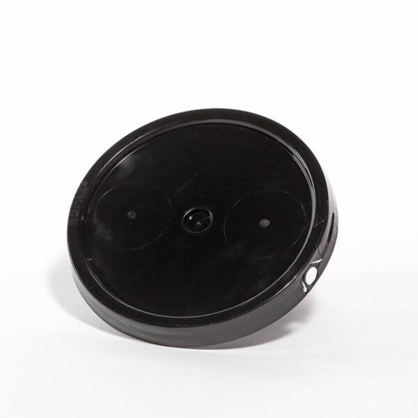 Cover, HDPE, Black, 2 gal., Height: 1-1/16